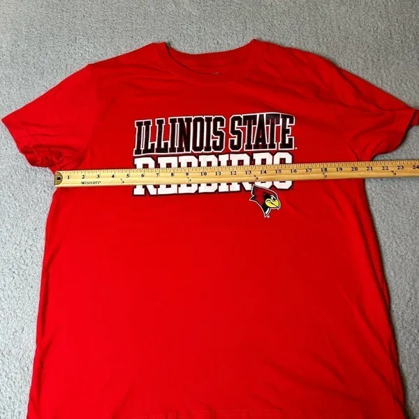 Illinois State Redbirds T Shirt Womens Large Red Champion Short Sleeve Tee‎ - Image 5