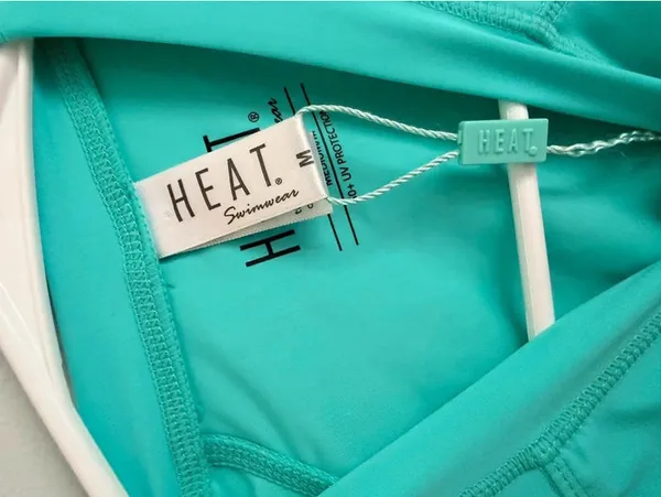 HEAT Swimwear UPF 50+ Long Sleeve Crop Rash Guard Medium - Image 2