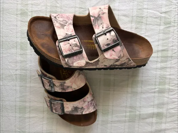 Papillio Pink Floral Double-Buckle Slide Sandals - Image 6