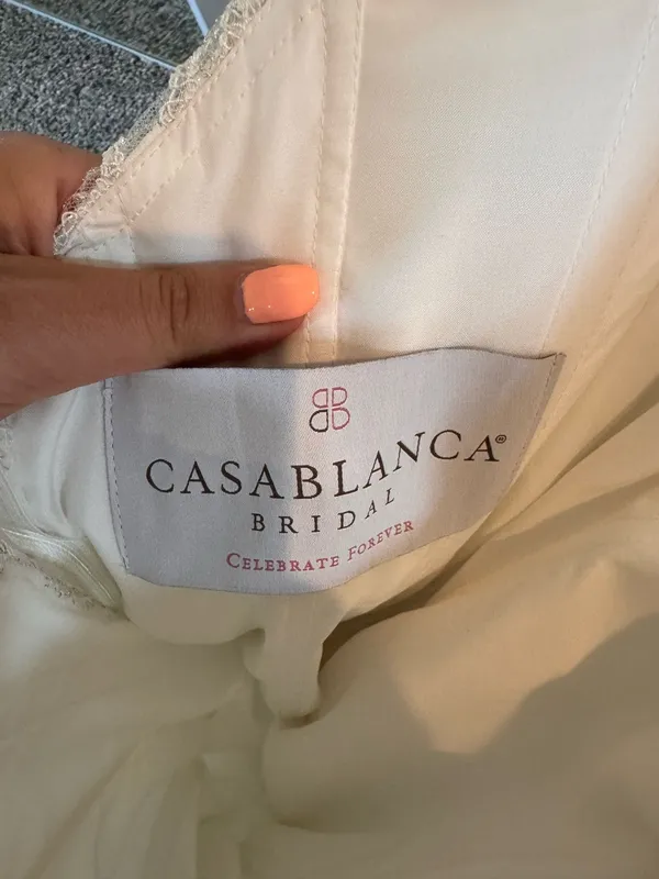 Strapless wedding Casablanca dress - Image 3