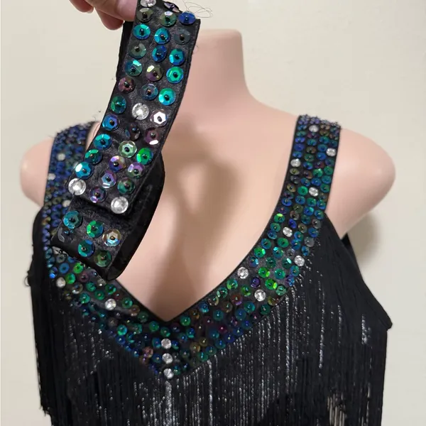 Flapper Costume woman dress size XL with accessories pictured halloween dress up - Image 6