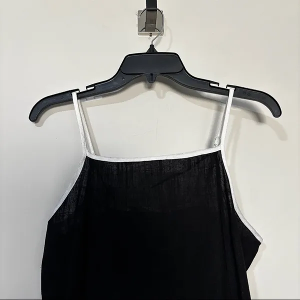 Petal & Pup Ciel Maxi Dress Black Linen Blend Size Small - Image 3