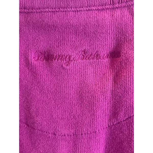 Tommy Bahama purple full zip sweatshirt Medium preppy vacation - Image 7