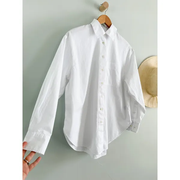 Madewell | NWT Oversized Button-Up Shirt White | Sz XS - Image 3