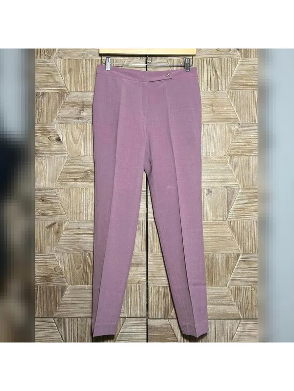 Mauve 2-Piece Tailored Pant Suit Size L Office Siren & Corpcore Aesthetic - Image 5