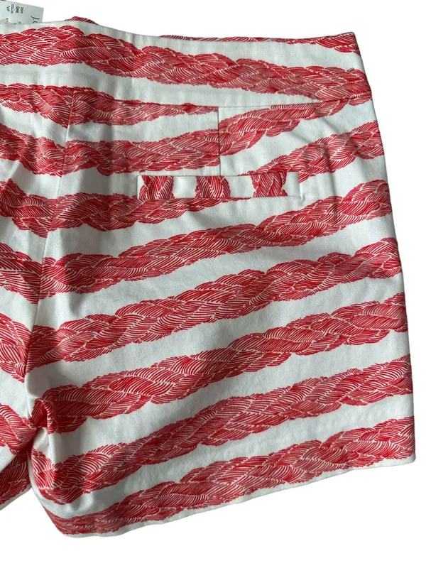 J CREW Rope Print Striped Stretch Shorts Size 8 NEW - Image 7