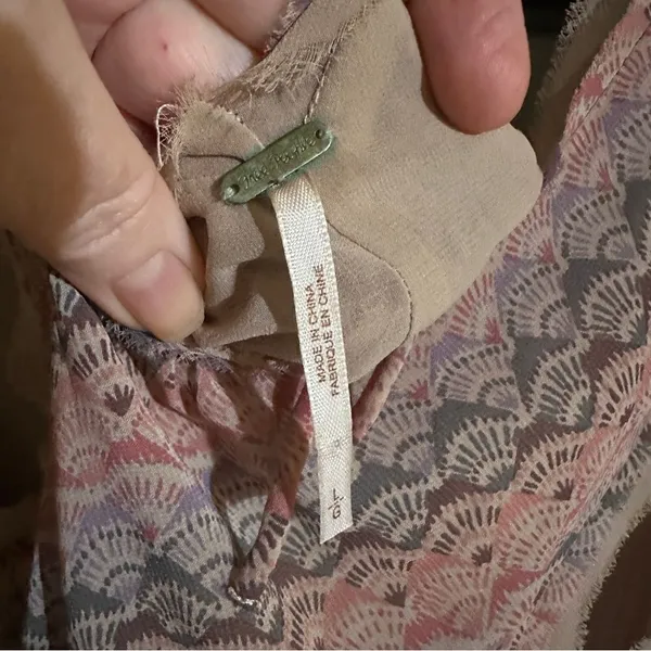 Free People Boho Trapeze Lace Top Size Large - Image 9