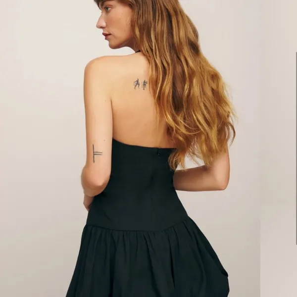 Reformation‎ Babette Dress in Black sz 4 lbd - Image 2