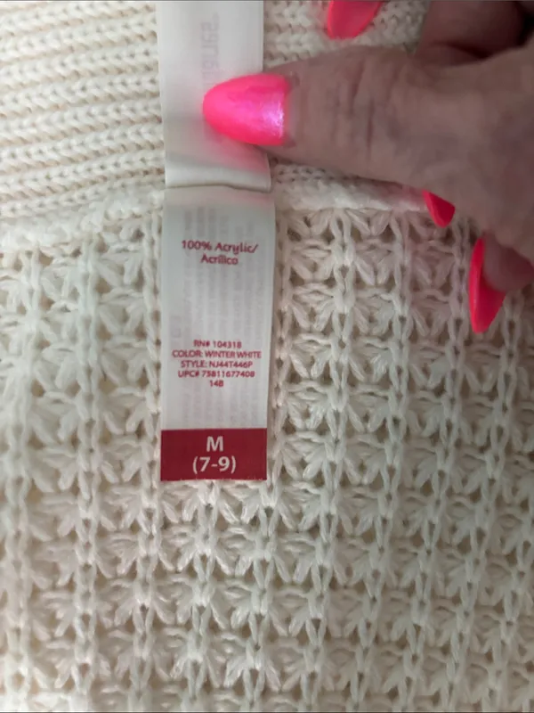 No Boundaries Cream Open-Front Knit Cardigan - Image 10