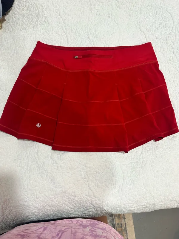 Lululemon Skirt Pace Rival Red - Image 2
