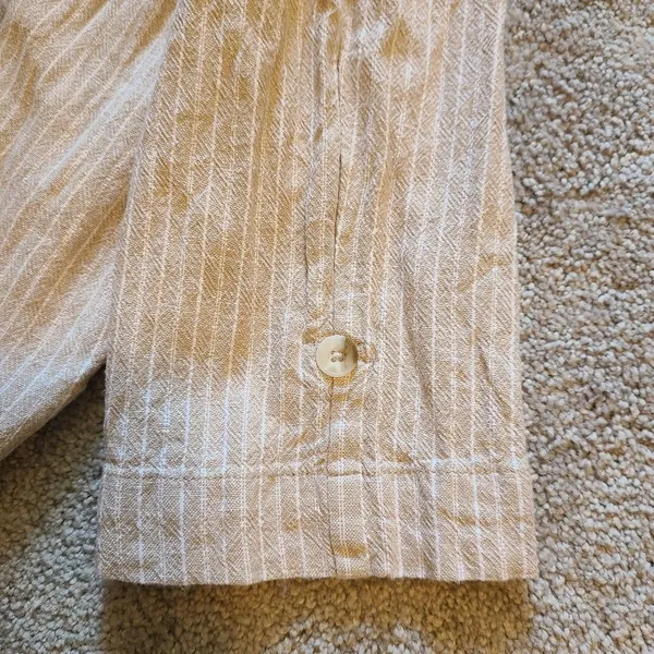 Rewash Women's Size Small Linen Blend Ankle Pant Paperbag Waist - Image 7