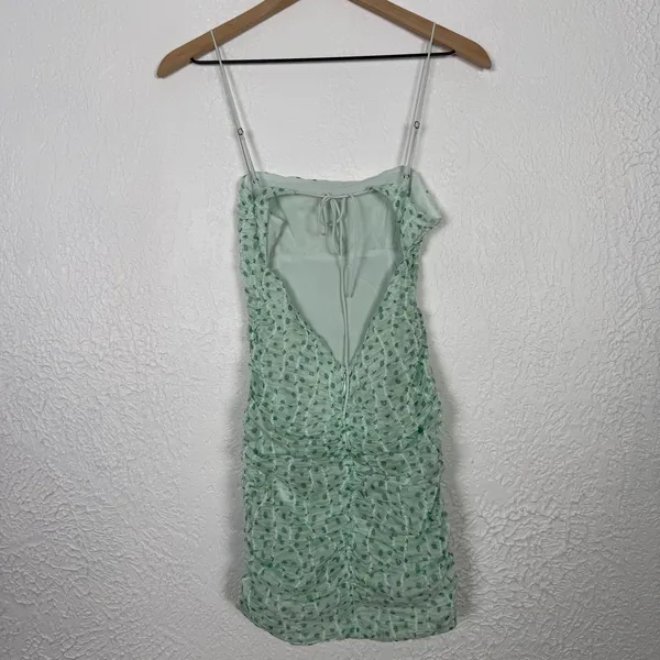 For Love & Lemons Drea Scrunchie Dot Mini Dress Size XS NWT - Image 4