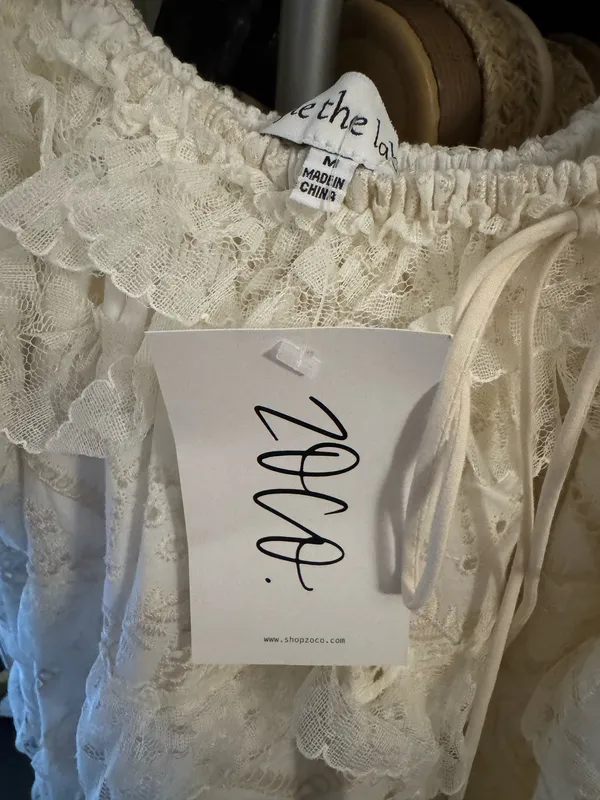 Zoco Boutique Dress White Size M - Image 3