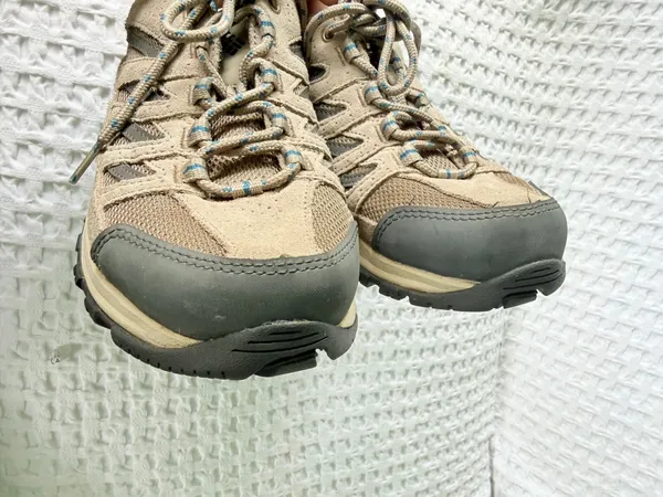 Columbia Crestwood Women's Hiking Shoes Size 7.5 Beige Teal Trail Sneakers Low - Image 9