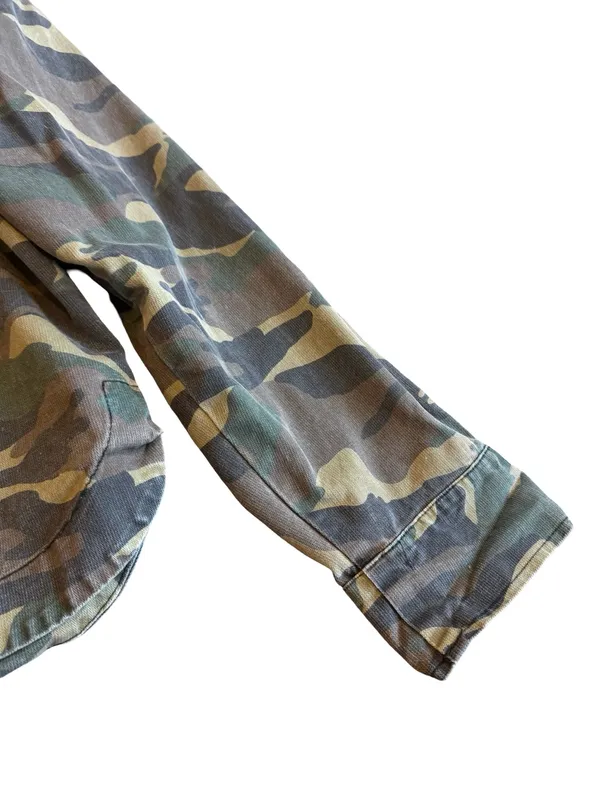 Sundry Button-Down Camo Jacket Shacket Layering 100% Cotton Streetwear Sz Large - Image 6