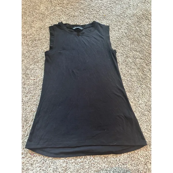 Athleta‎ Cloudlight Hybrid Tank Top Black Mesh Trim XS 404779-02 SP19 - Image 2