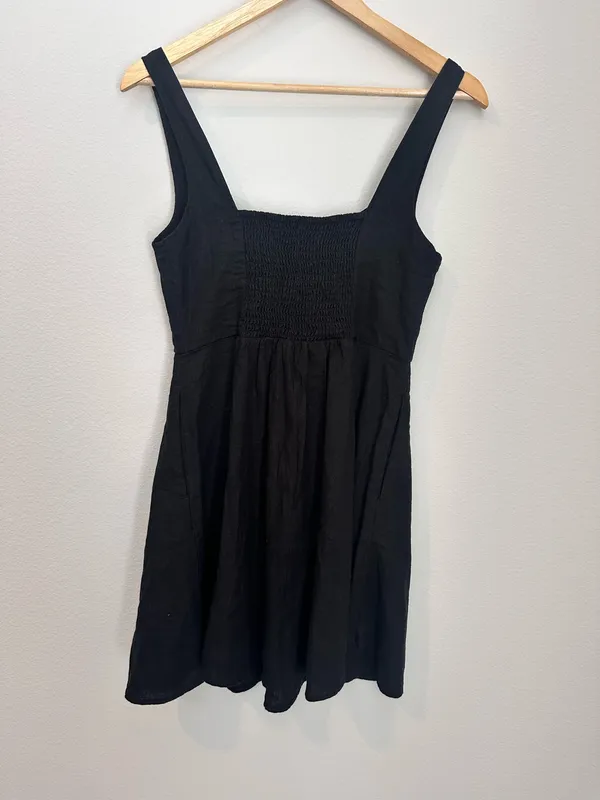Old Navy Fit & Flare Linen Mini Dress - Image 4