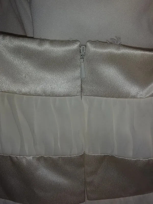 After Six 16 Eggshell Halter Formal Dress Plus - Image 4