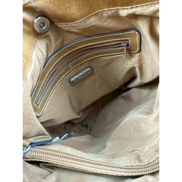 Rosetti Tip Top Hobo Bag‎ Brown Sugar Vegan Leather Shoulder Purse Boho - Image 8