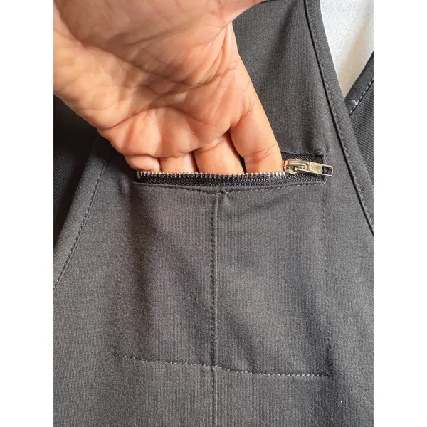 Unbranded Charcoal Gray Harem Jumpsuit Sleeveless Wide Leg Overalls Small - Image 6