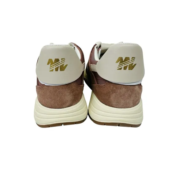 Steve Madden Women's Blume‎ Mixed Media Sneaker Mocha Mult Size 7M NWB - Image 5