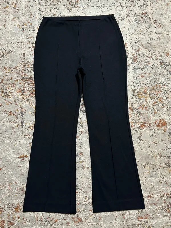 Everlane THE DREAM KICK FLARE PANT size Large black front pleat - Image 11