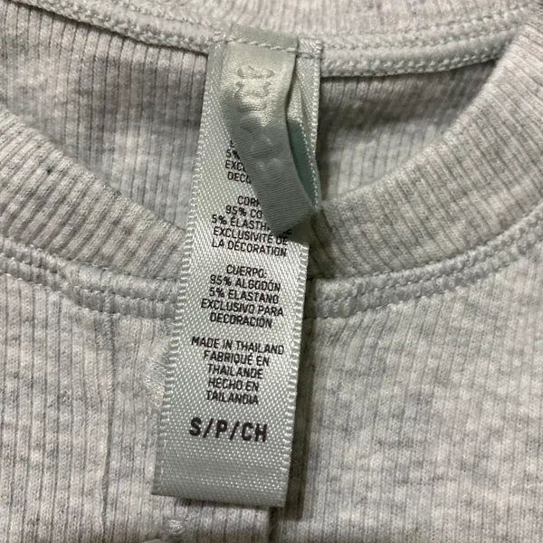 SKIMS FLAWED Cotton Ribbed Henley S - Image 4