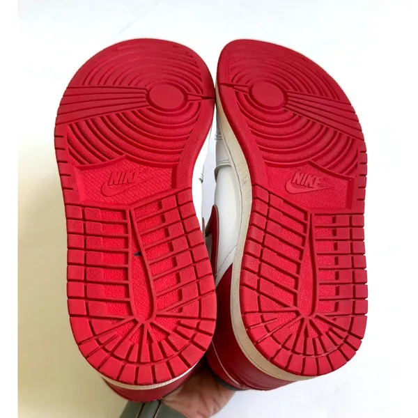 Nike Retro 1 Air Jordan Mid Sneakers Red Black White Size 7 Youth/8.5 Women - Image 7