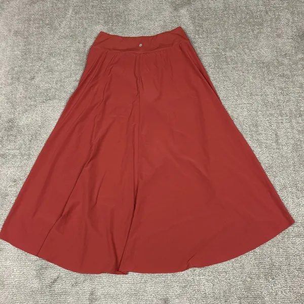 Halara Breezeful Maxi Skirt Womens Large Flowy Coral High Low Shorts Liner - Image 5