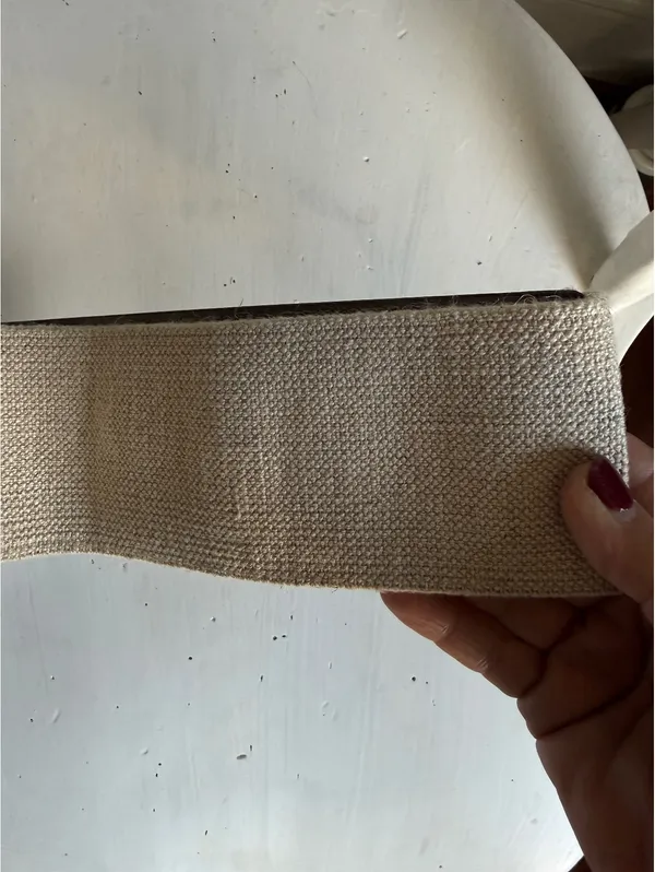 Wide Quilted Taupe Elastic Waist Belt with Buckle - Image 3