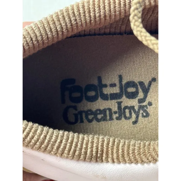 FootJoy Green-Joys Womens Golf Shoes 6.5‎ N White Tan Saddle Oxford 48802 - Image 6