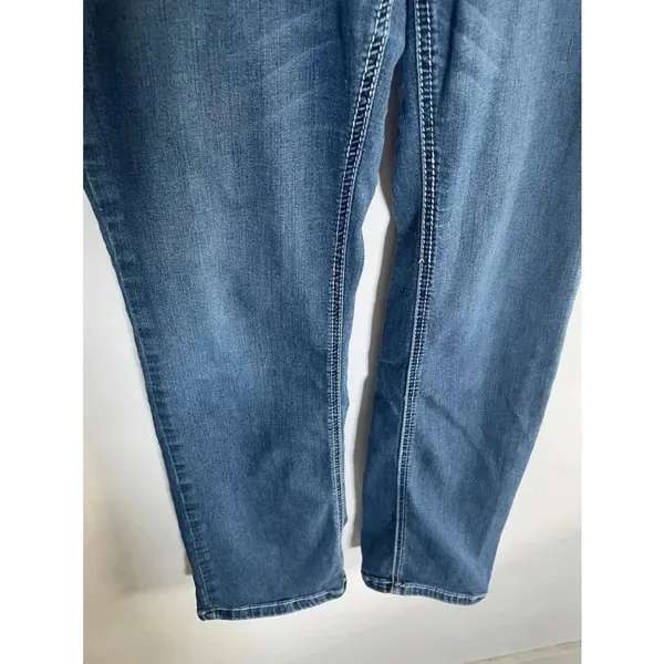 Women's Earl Jeans Barely Boot Bling Y2K Bootcut Jeans Size 10 Blue GUC!‎ 0122 - Image 4