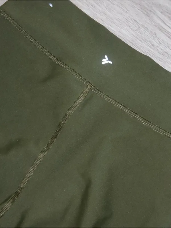 Old Navy Olive High-Rise Flare Leggings - Image 7