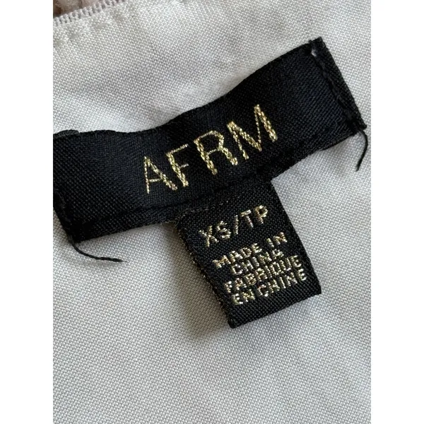 AFRM Amina Mesh Midi Slip Dress Size XS Green Checkered Red‎ Cherry Print - Image 4