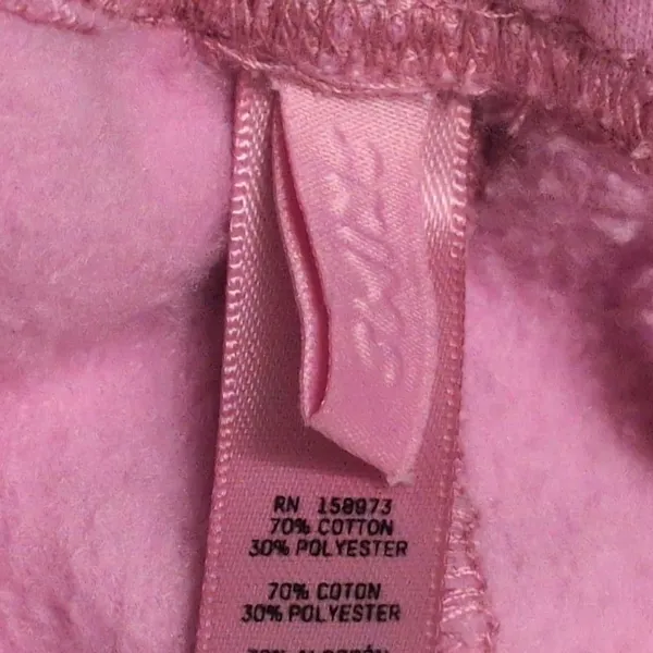 Skims Pink Elastic Waist Cuff Sweatpants Joggers Cotton Blend Size XL - Image 6