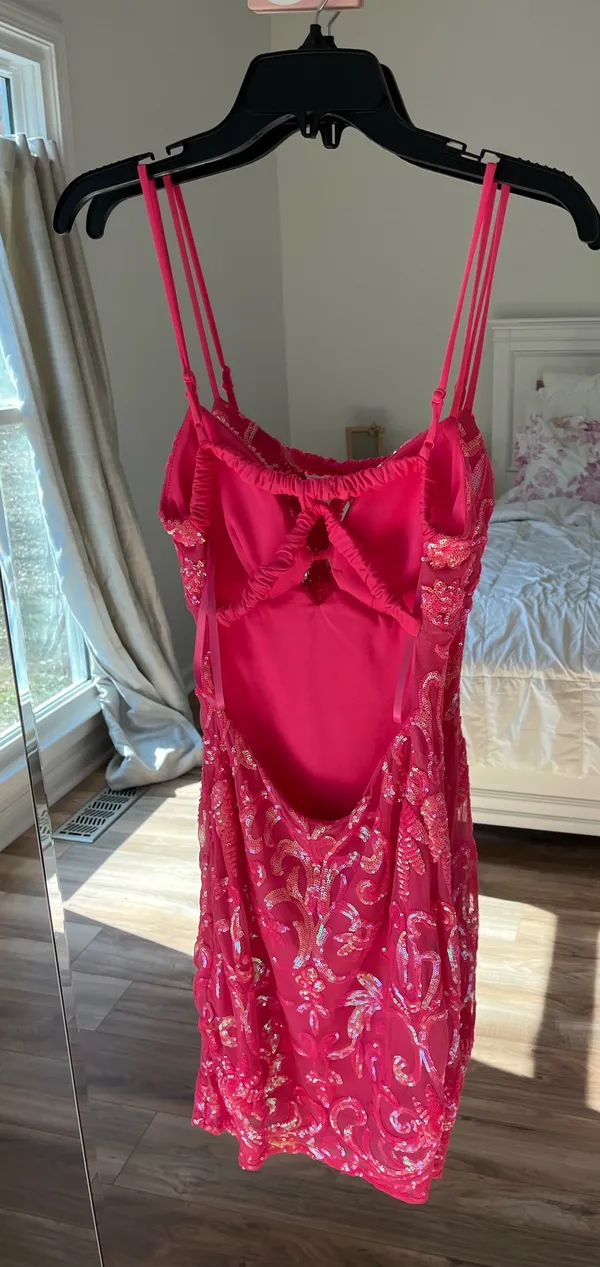 B. Darlin Hot Pink Homecoming Dress - Image 3