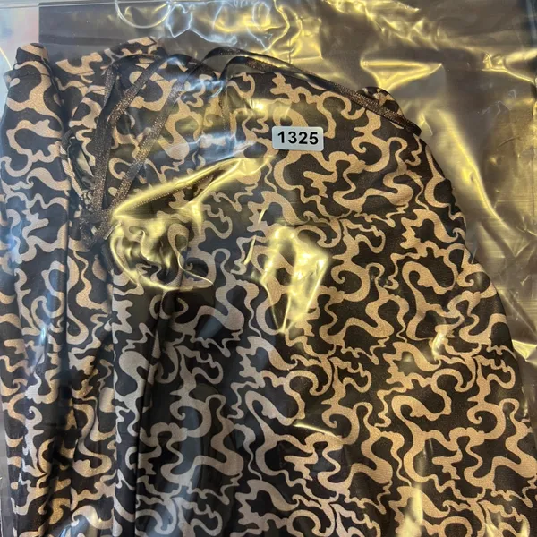 1325 | NWT Urban Outfitters Swirl Print Halter Bodycon Mini Dress Brown Womens M - Image 7