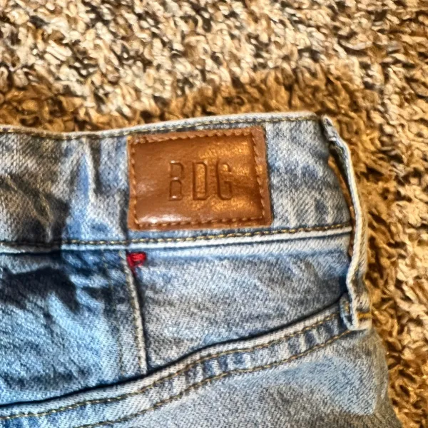 BDG Urban‎ Outfitters High Rise Skinny Jean Light Wash Distressed Hem Size 26 - Image 7