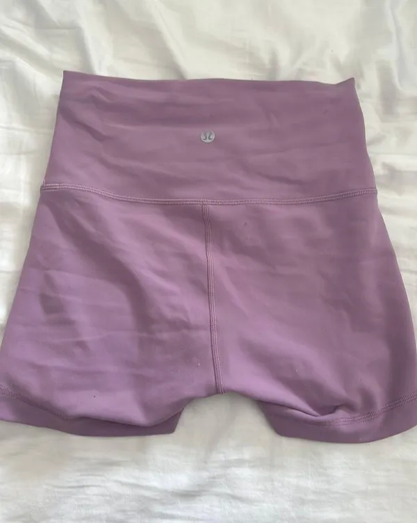Lululemon 4 inch biker shorts, purple - Image 2