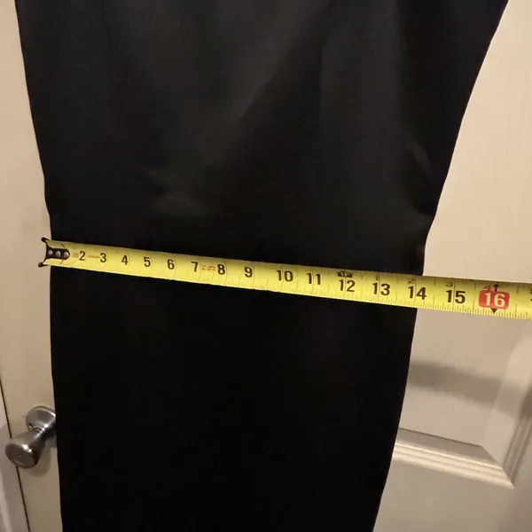 Alex Evenings Black Formal Spaghetti Strap floor length Dress -Size 10 - Image 3