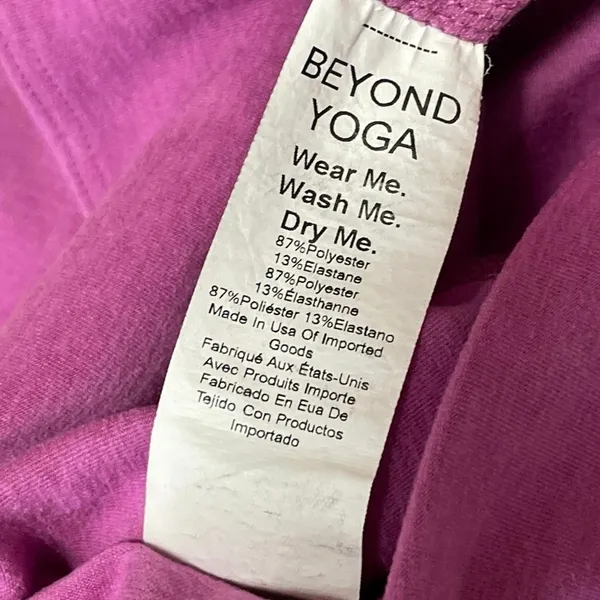 Beyond Yoga Women's Pink High Rise Workout Gym Athletic Leggings Pants Size M - Image 5