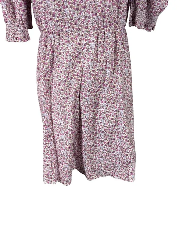 NEW HYACINTH HOUSE Purple Floral Periwinkle Mini Dress Size Medium - Image 9