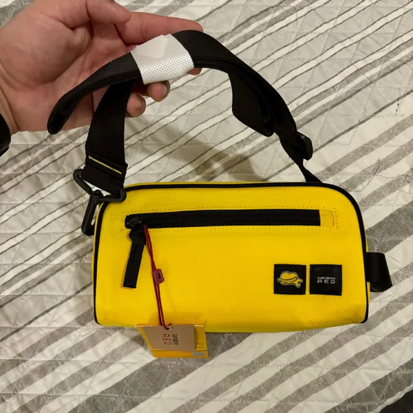 BTS Butter Samsonite Red 2nd Collaboration Pouch Bag Yellow - Image 5