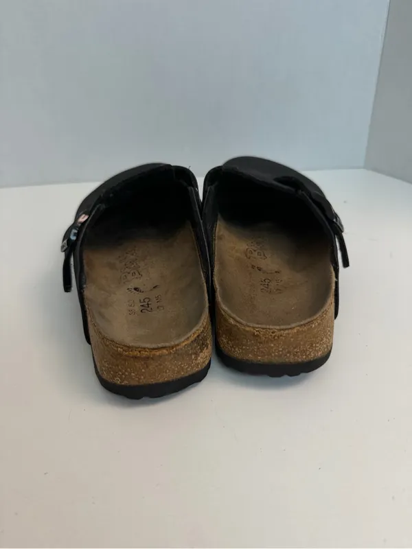 Birkenstock Clogs Boston Birki’s Potato Slip On Comfort Travel Lightweight Black - Image 4