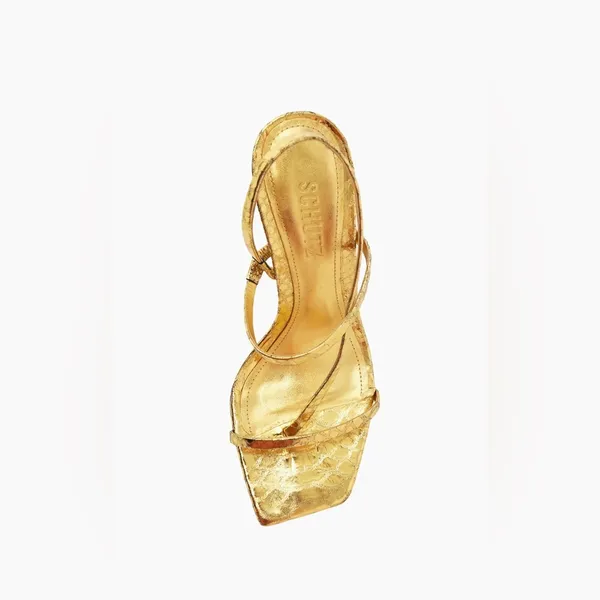 SCHUTZ Women's Heloise High Square Toe High Heel Sandal, size 9.5 - Image 6
