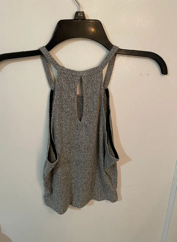 Mystique Boutique Gray Tank Top Crop Top - Image 2