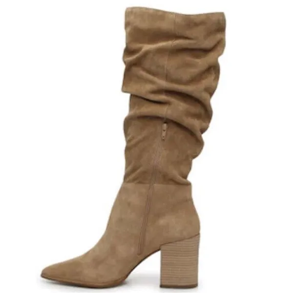 Steve Madden Haimi Suede Boots.‎ Women's Size 6.5M, Tan NEW MSRP $170 B65 - Image 4
