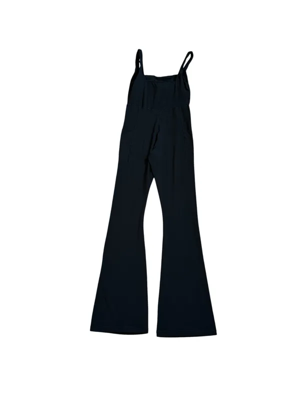 OFFLINE By Aerie Real Me XTRA Flare Leg Jumpsuit Black Athleisure - Image 6