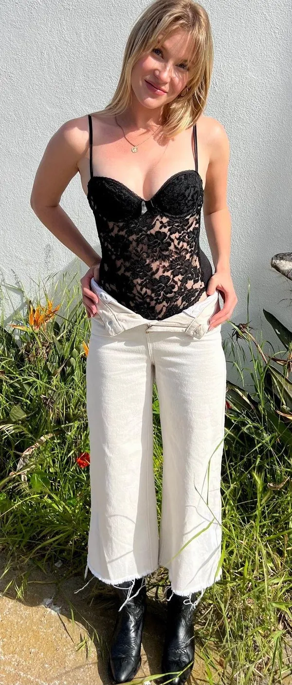 Vintage 1980s Victoria’s Secret Black Lace Bodysuit - Image 2