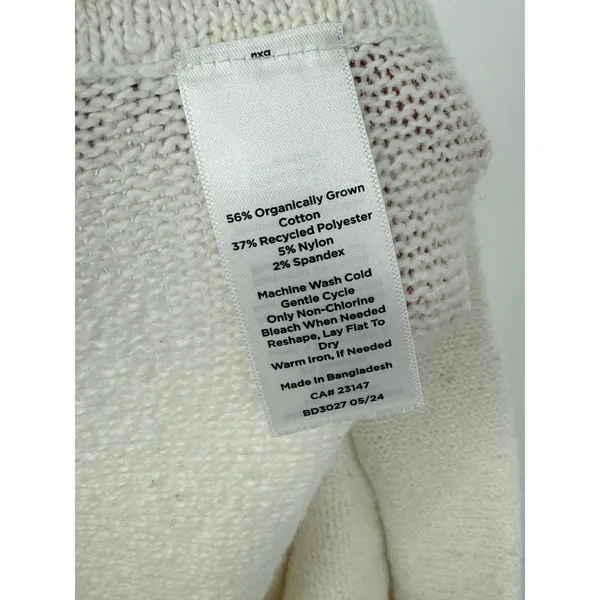 Haven Well Within Organic Cotton Pintuck Wide Leg Sweater Knit Lounge Pants S - Image 10
